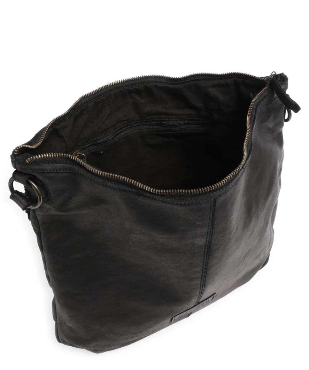 Submarine Beuteltasche genarbtes Rindsleder schwarz