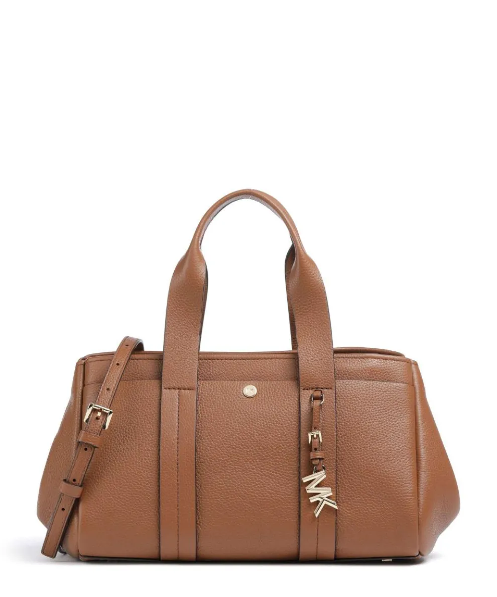 Romee Small Handtasche genarbtes Rindsleder braun