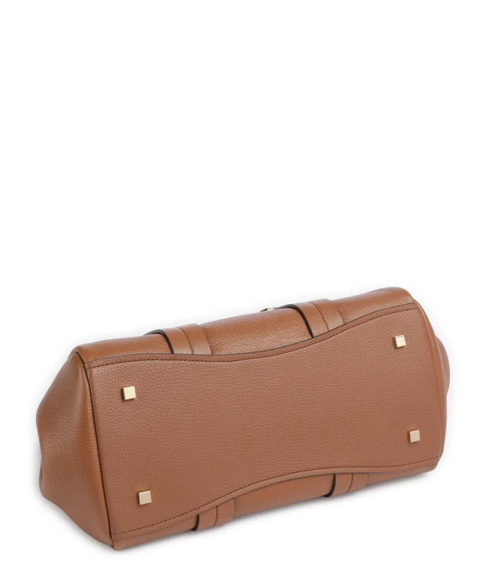 Romee Small Handtasche genarbtes Rindsleder braun