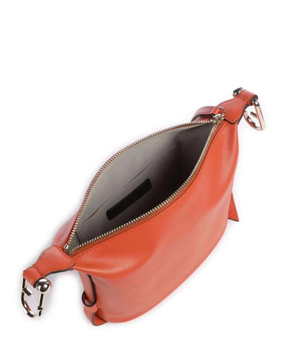 Nuvola Mini Handtasche fein genarbtes Leder orange