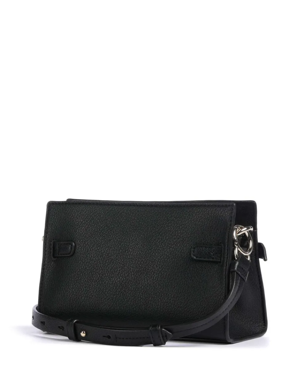 Bushwick Umhängetasche genarbtes Rindsleder schwarz