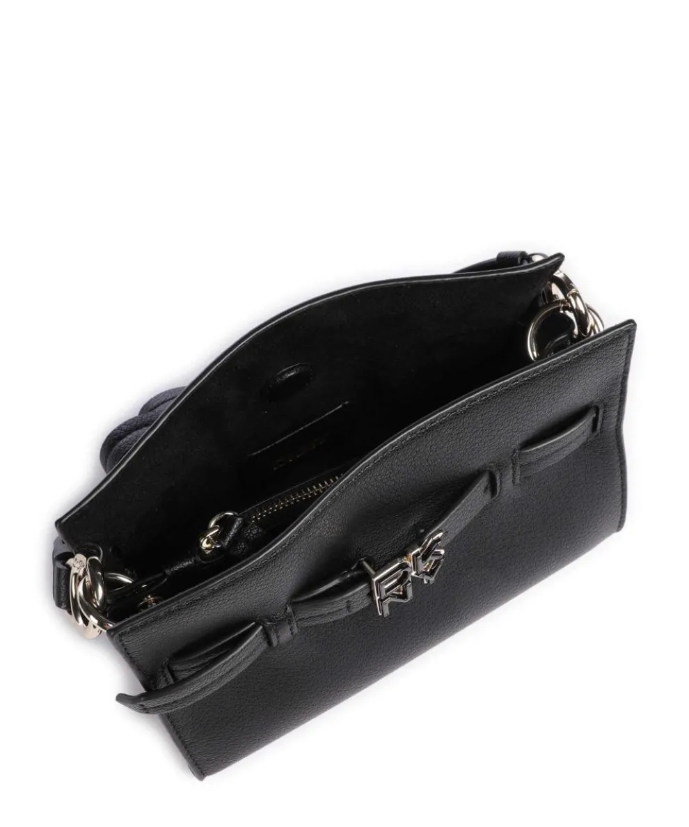 Bushwick Umhängetasche genarbtes Rindsleder schwarz