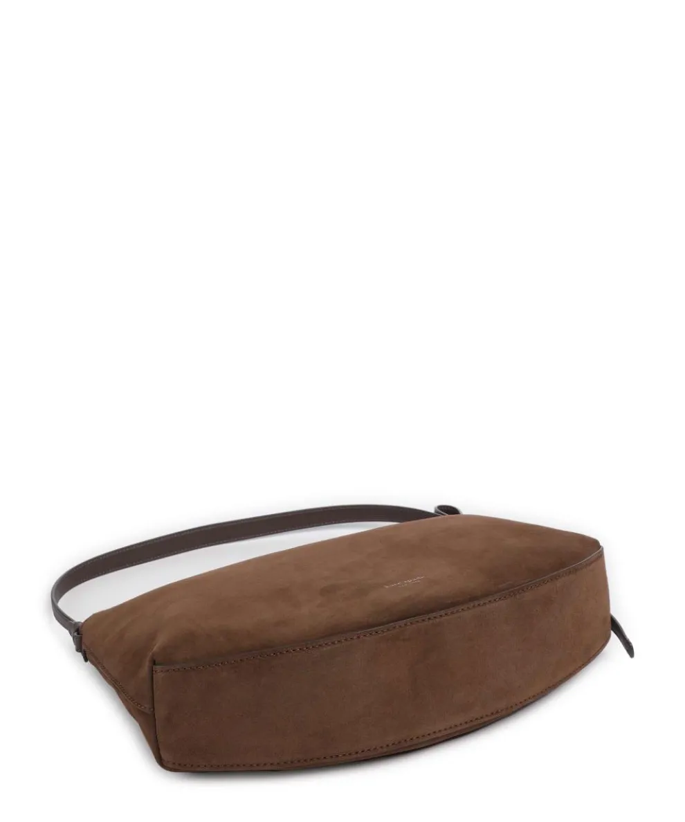 Loop Large Beuteltasche aufgerautes Rindsleder dunkelbraun