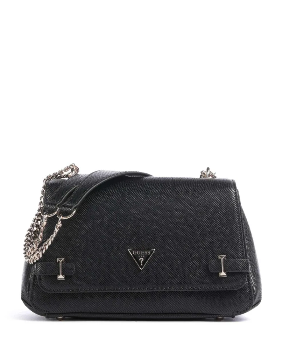 Rosalba Schultertasche Lederimitat schwarz