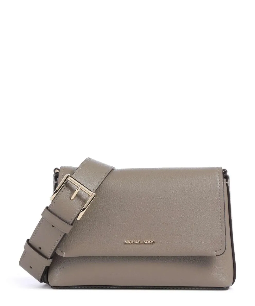 Nessa Small Umhängetasche genarbtes Rindsleder taupe