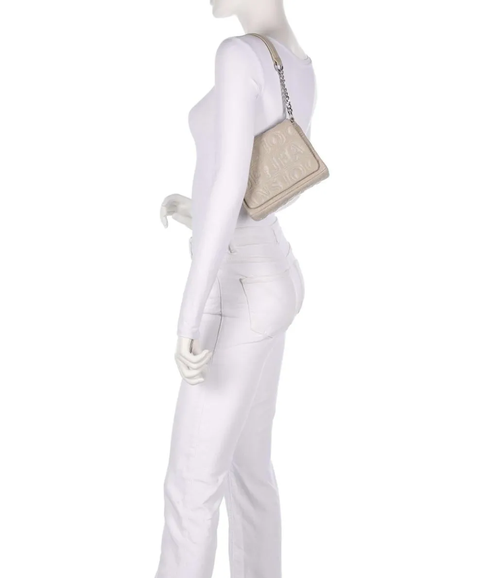 Jeans Iniziale Spiega Solar Schultertasche Lederimitat beige