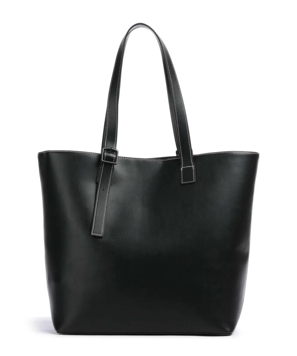 Zita Shopper Lederimitat schwarz