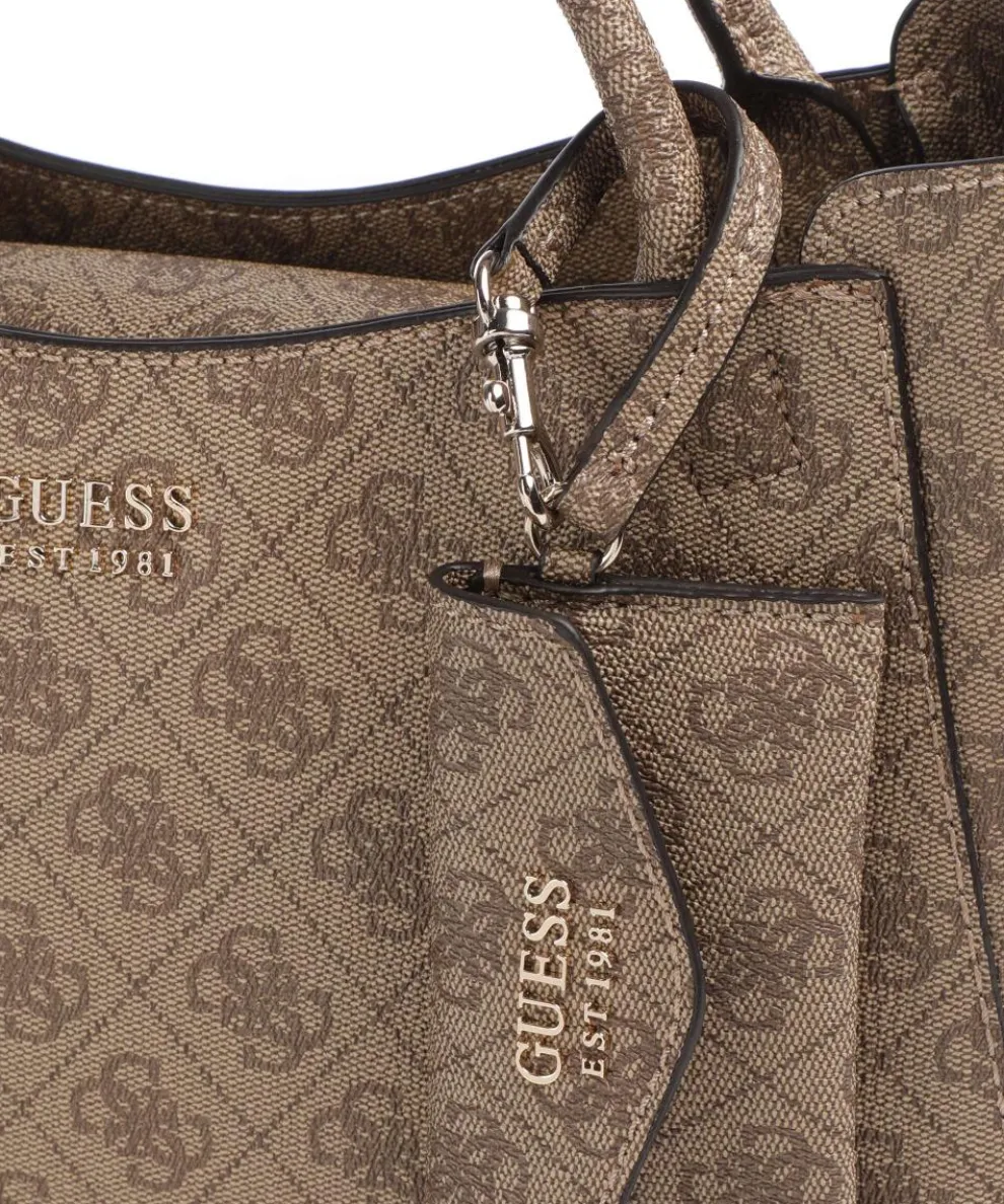 Brenton Handtasche Lederimitat hellbraun