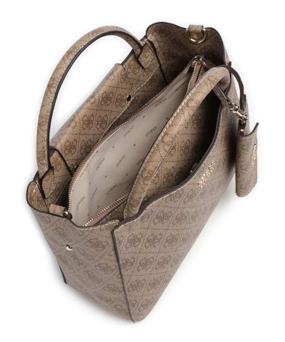 Brenton Handtasche Lederimitat hellbraun