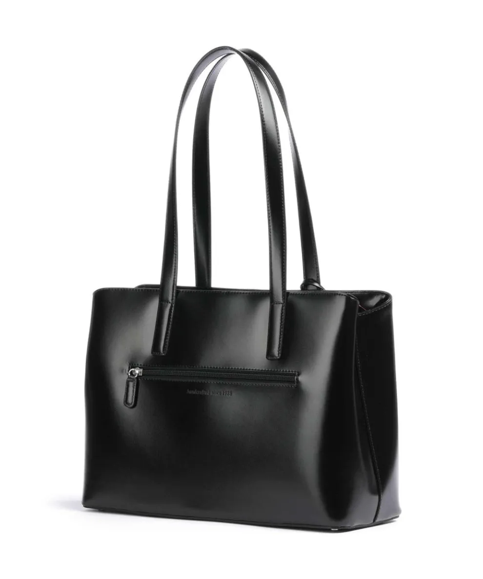Black Tie Shopper glattes Rindsleder schwarz
