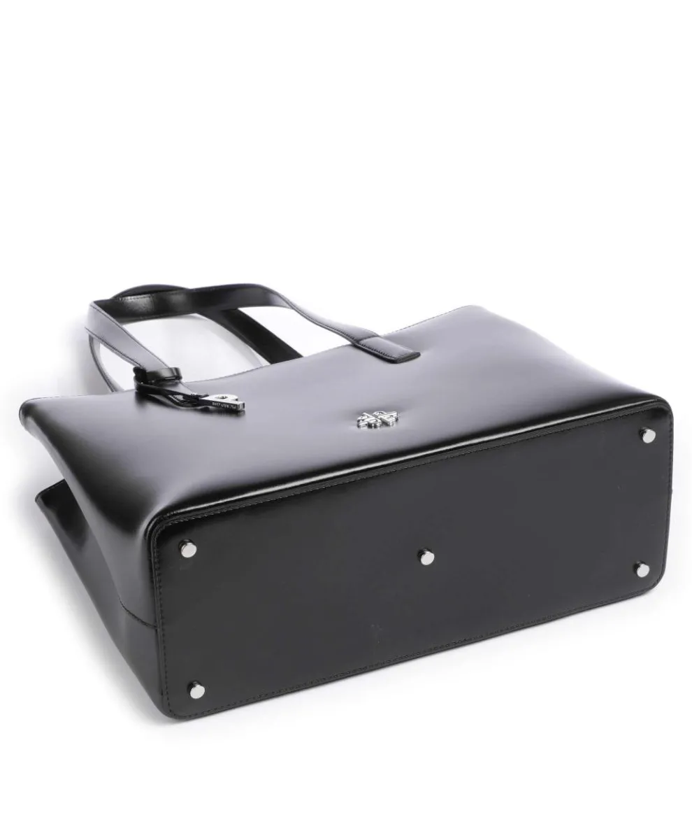 Black Tie Shopper glattes Rindsleder schwarz