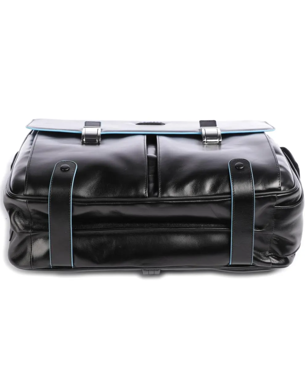 Blue Square Aktentasche 15″ Leder, genarbtes Leder schwarz