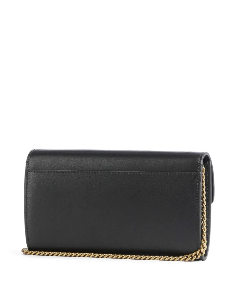 Love One Geldbörse fein genarbtes Leder schwarz