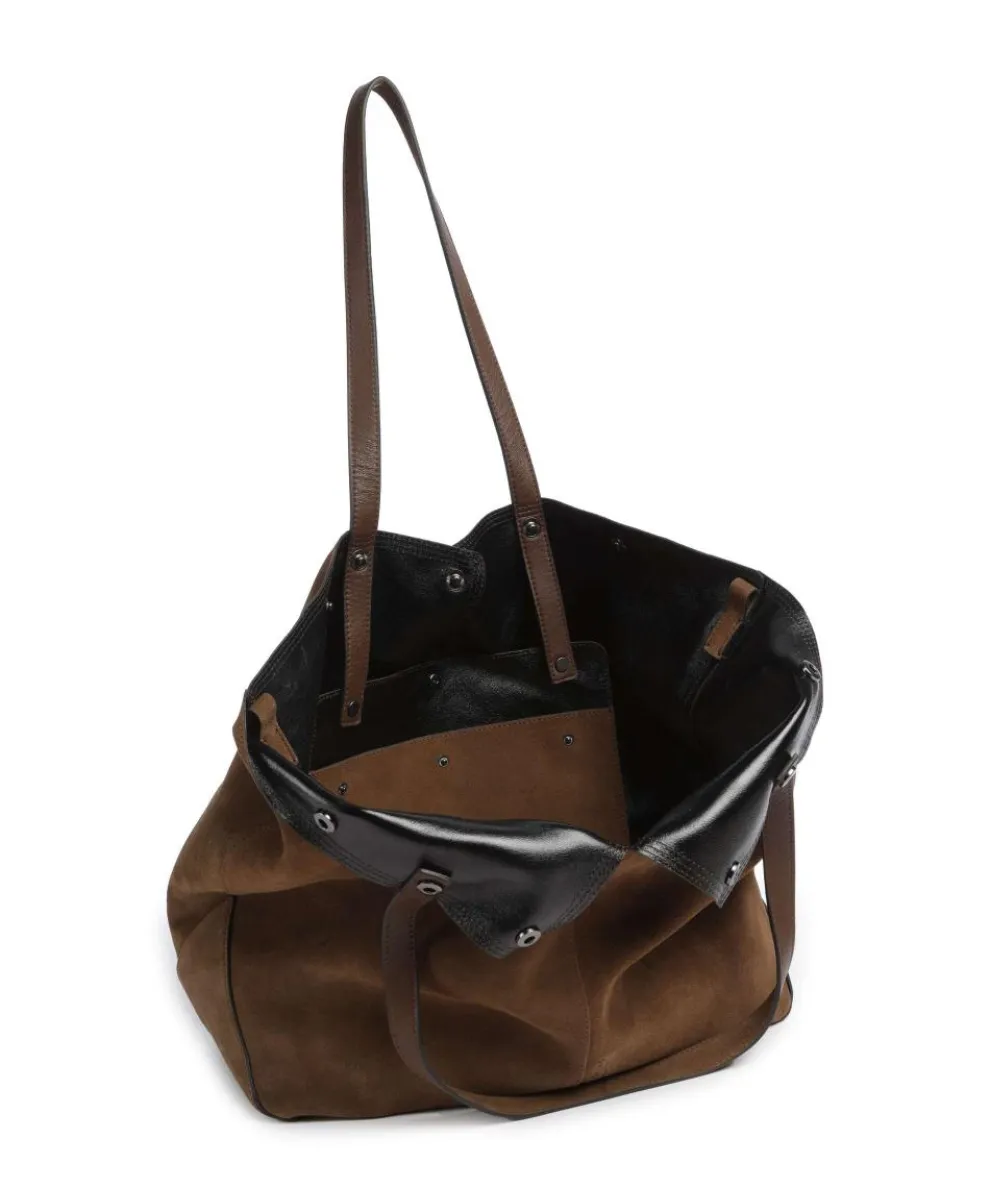 Rive Suede L Shopper aufgerautes Leder mud