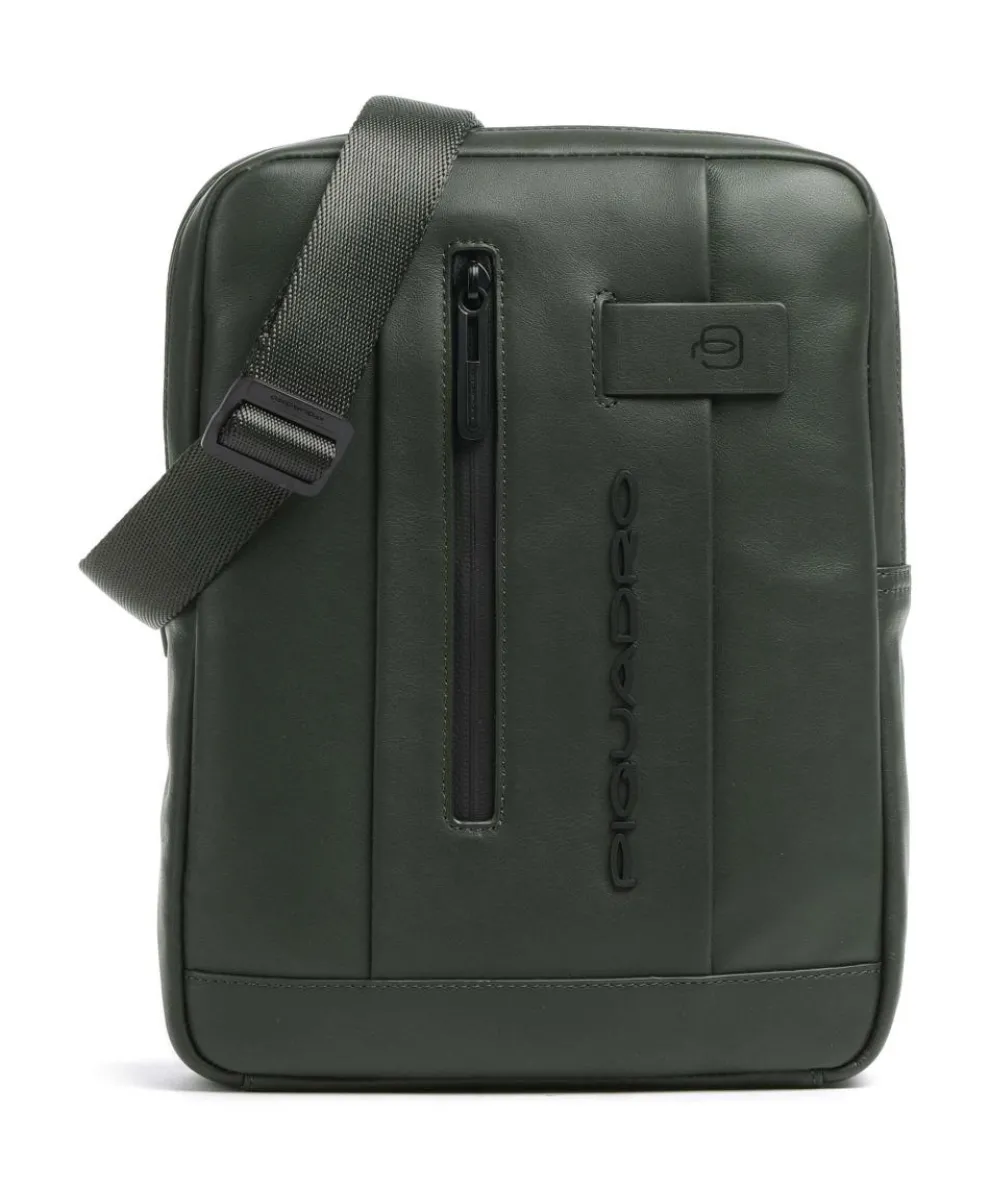 Urban Umhängetasche fein genarbtes Rindsleder dunkelgrün