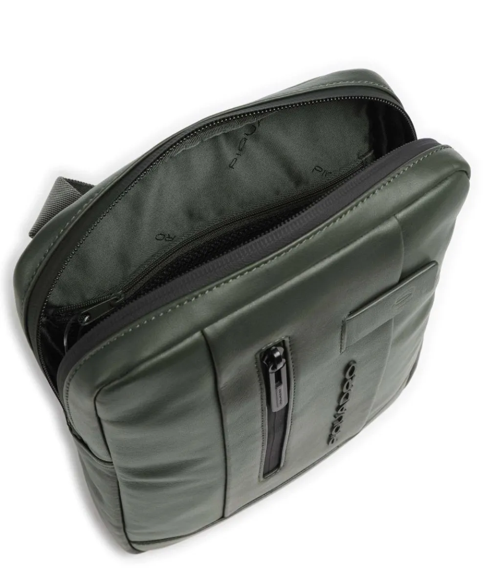 Urban Umhängetasche fein genarbtes Rindsleder dunkelgrün