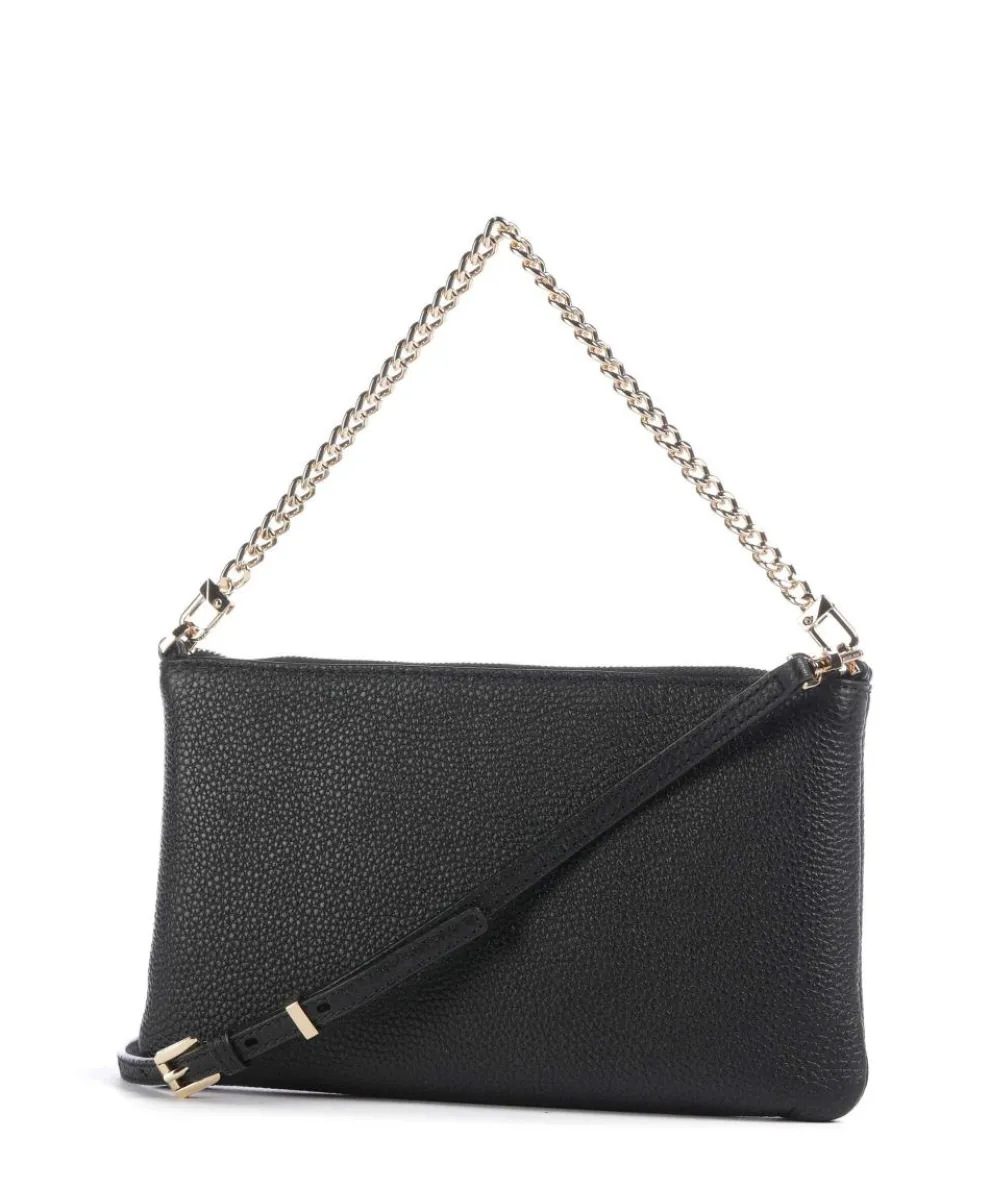 Jet Set Umhängetasche genarbtes Rindsleder schwarz