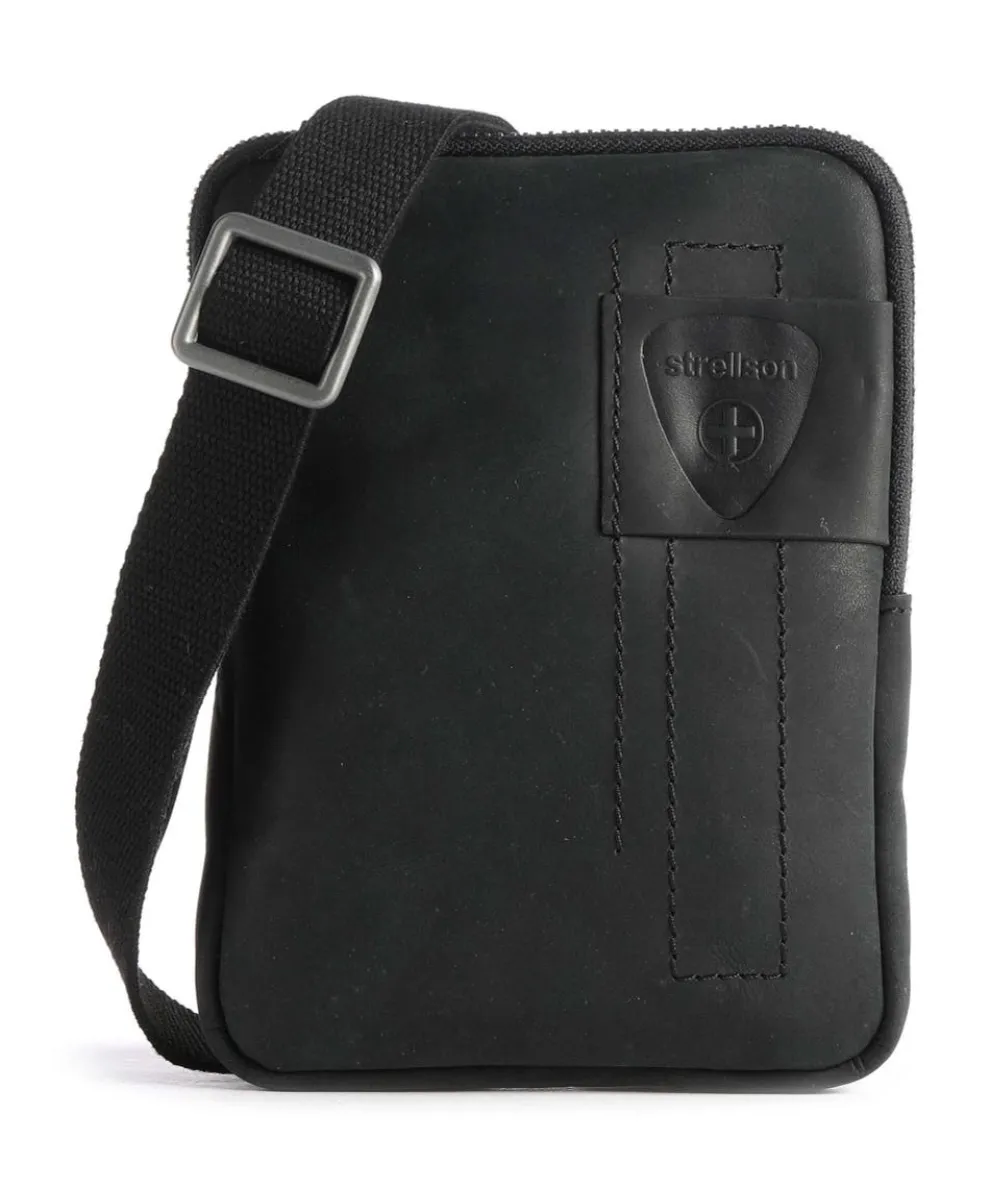 Richmond Umhängetasche Rindsleder schwarz