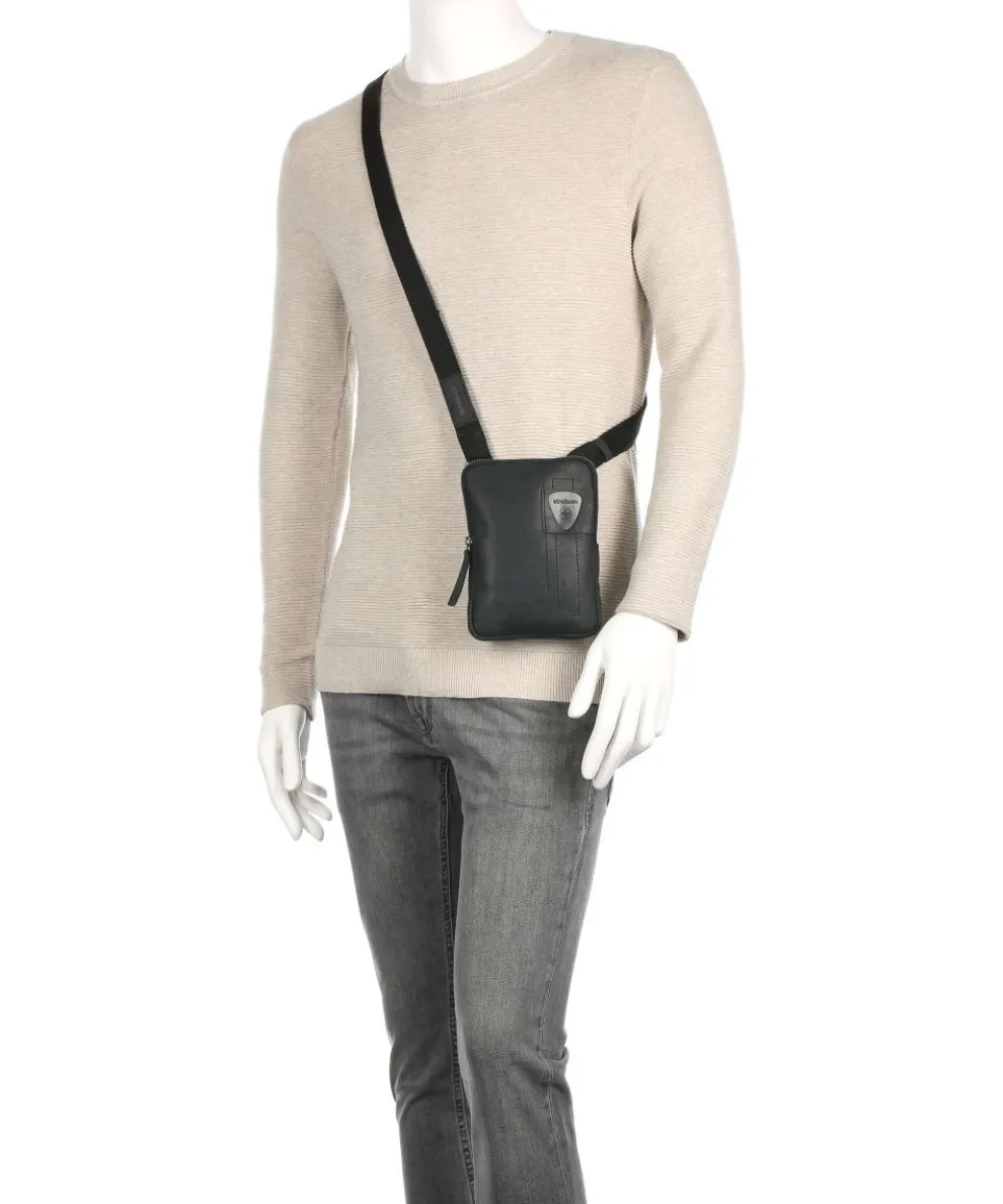 Richmond Umhängetasche Rindsleder schwarz