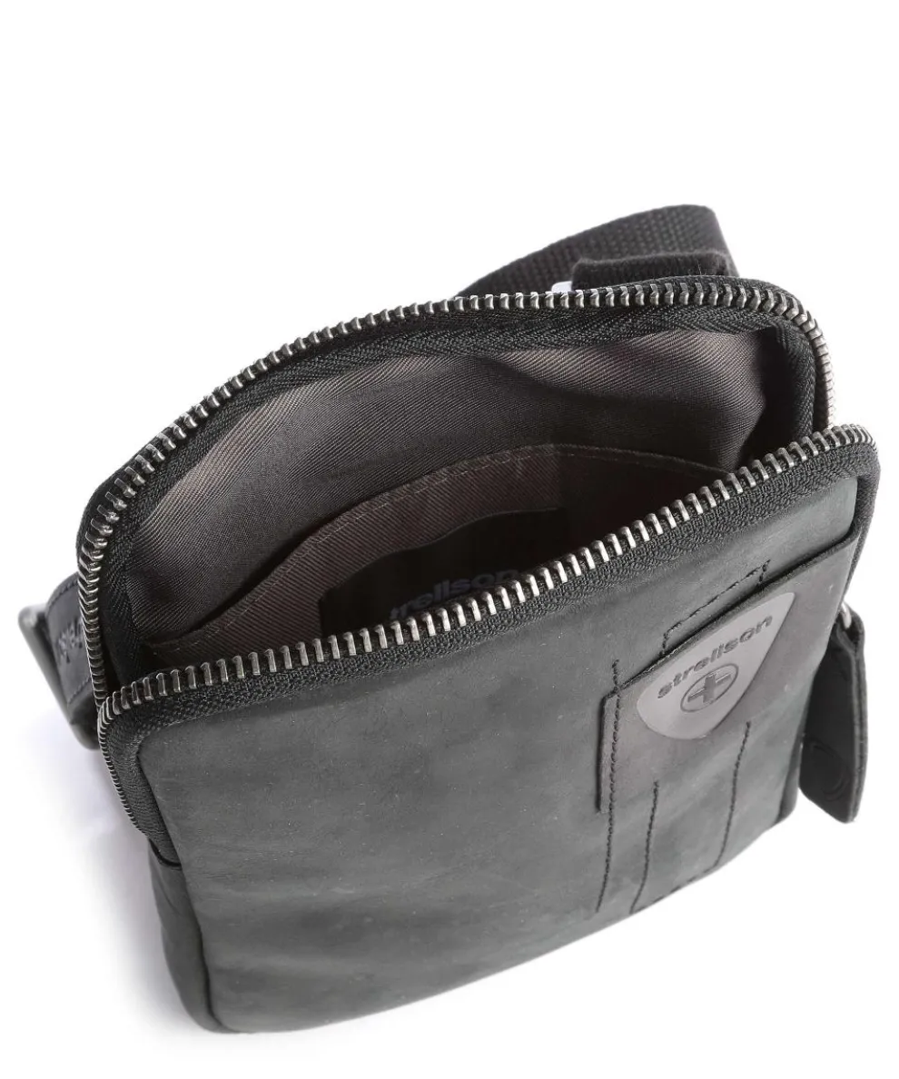 Richmond Umhängetasche Rindsleder schwarz