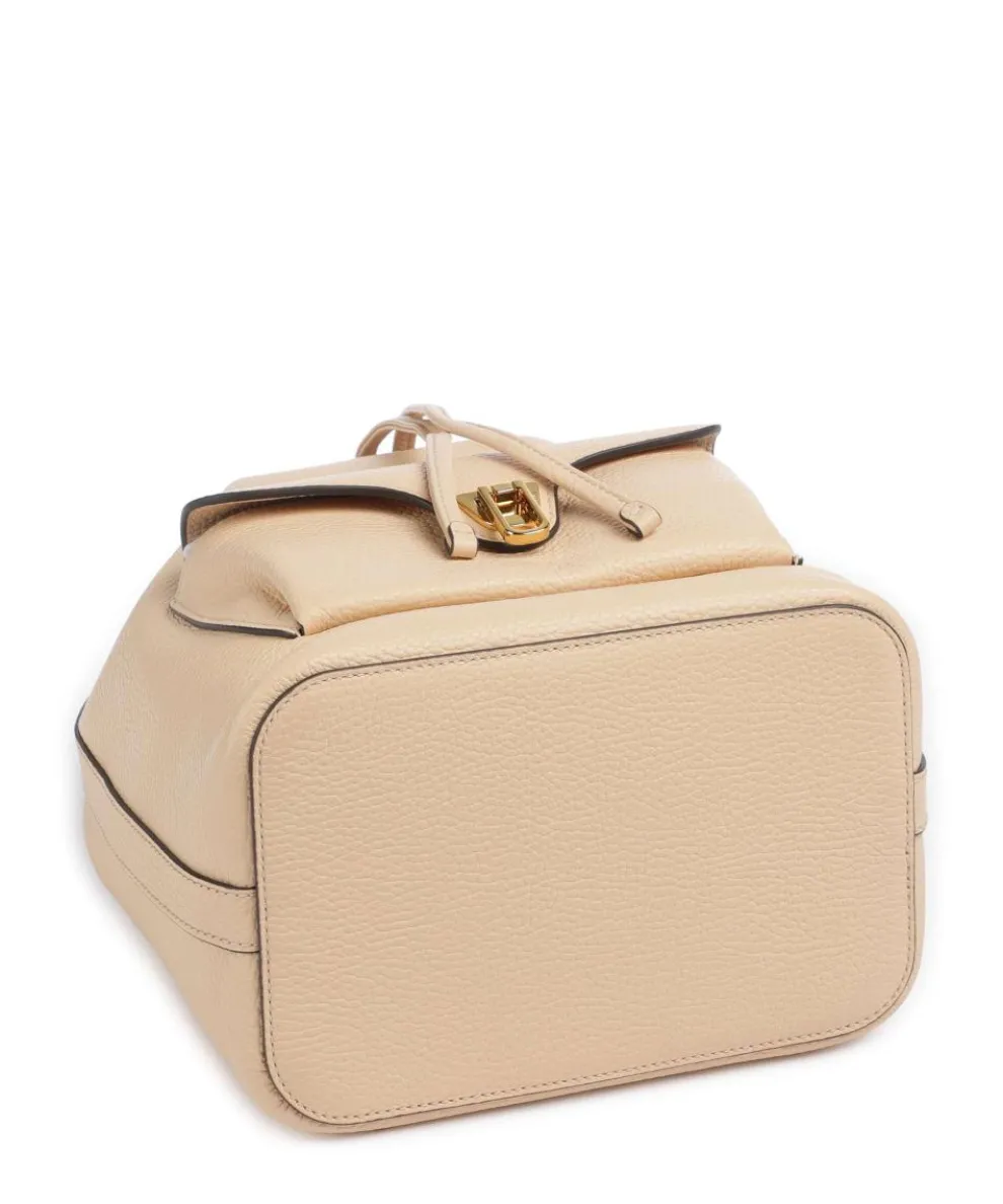 Beat Generation Bucket bag genarbtes Rindsleder natur