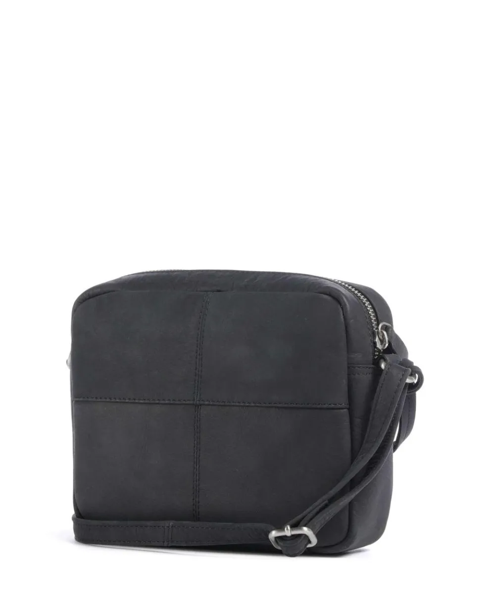 Rogue Robyn Umhängetasche fein genarbtes Leder schwarz