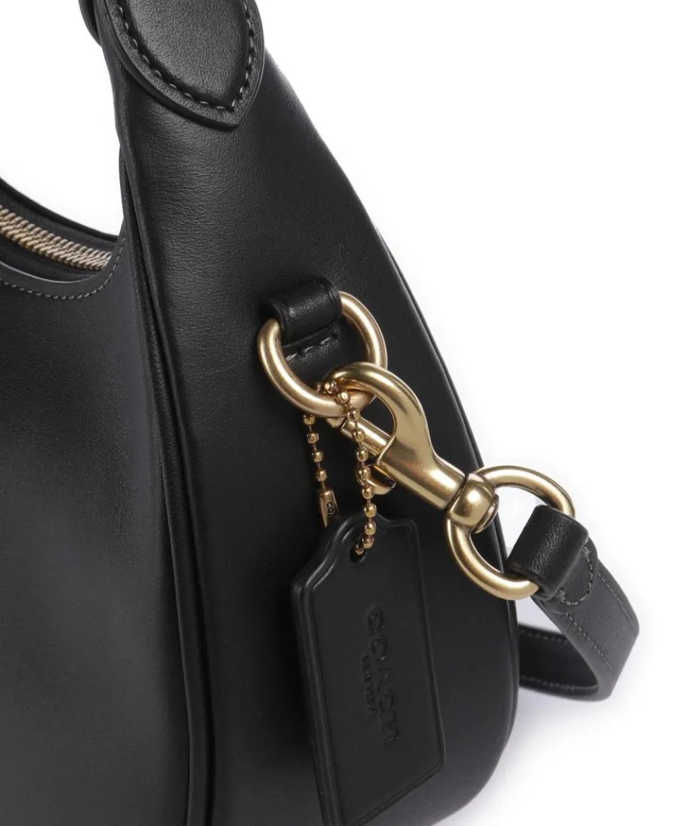 Jonie 22 Schultertasche fein genarbtes Leder schwarz