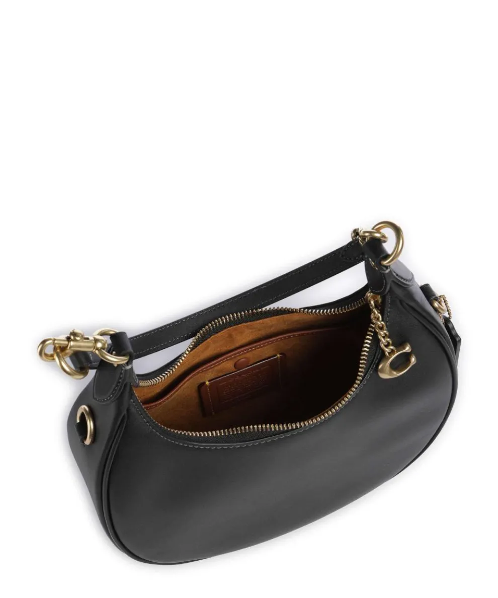 Jonie 22 Schultertasche fein genarbtes Leder schwarz