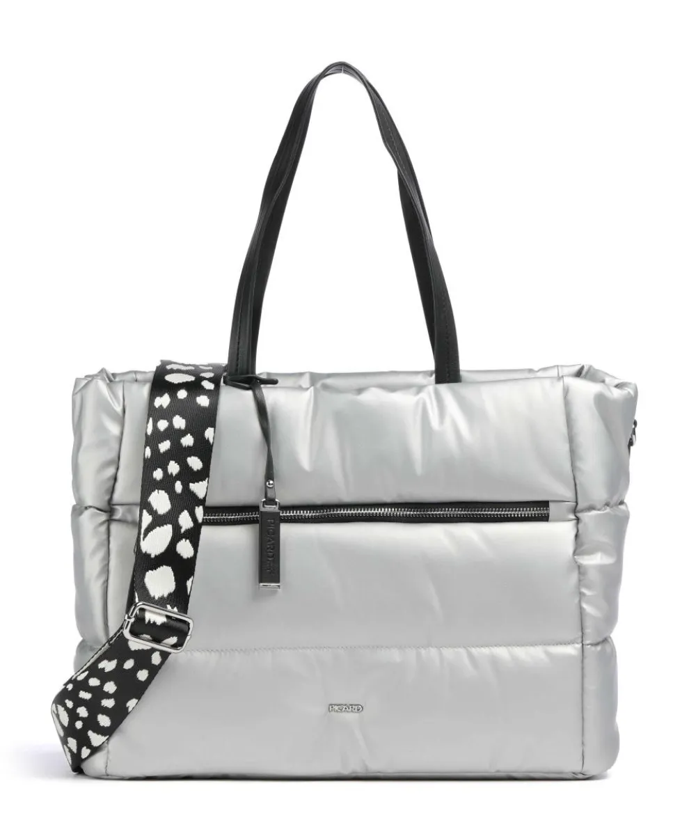 Carezza Shopper Textil silber