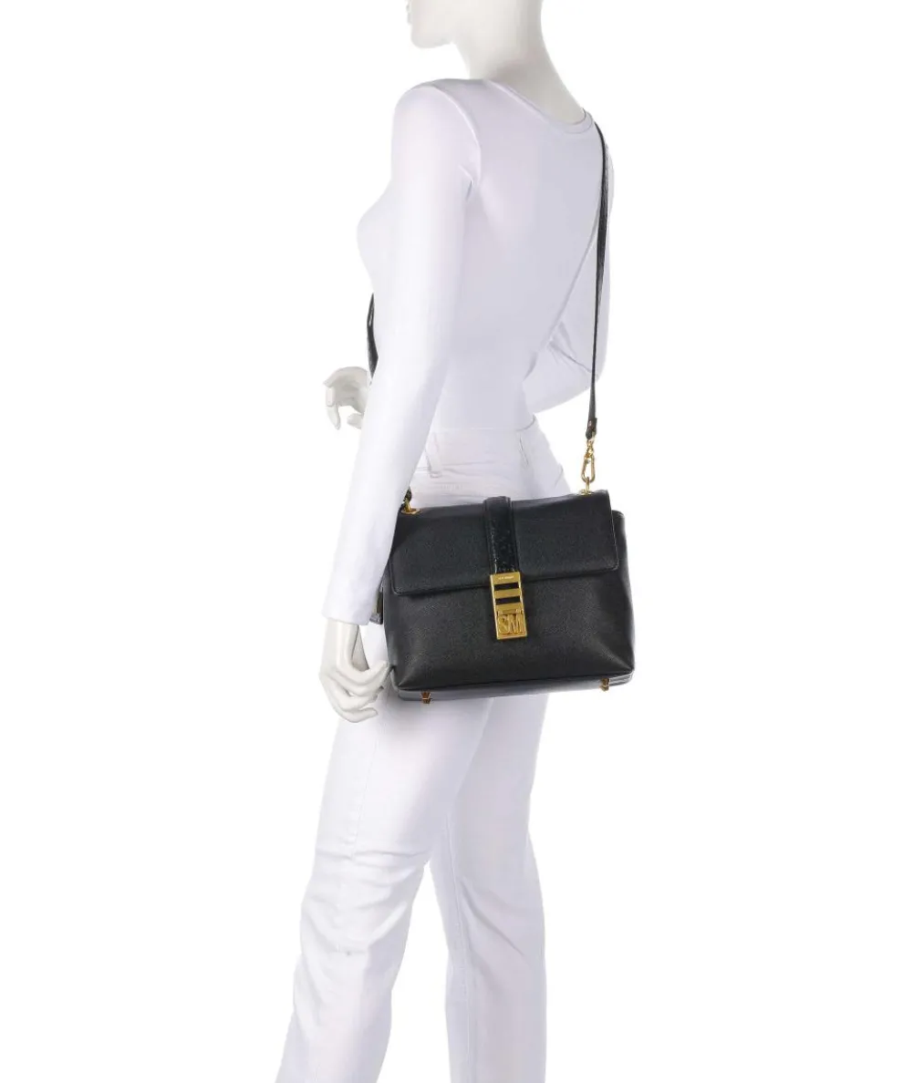 BPATTS-E Schultertasche Lederimitat schwarz