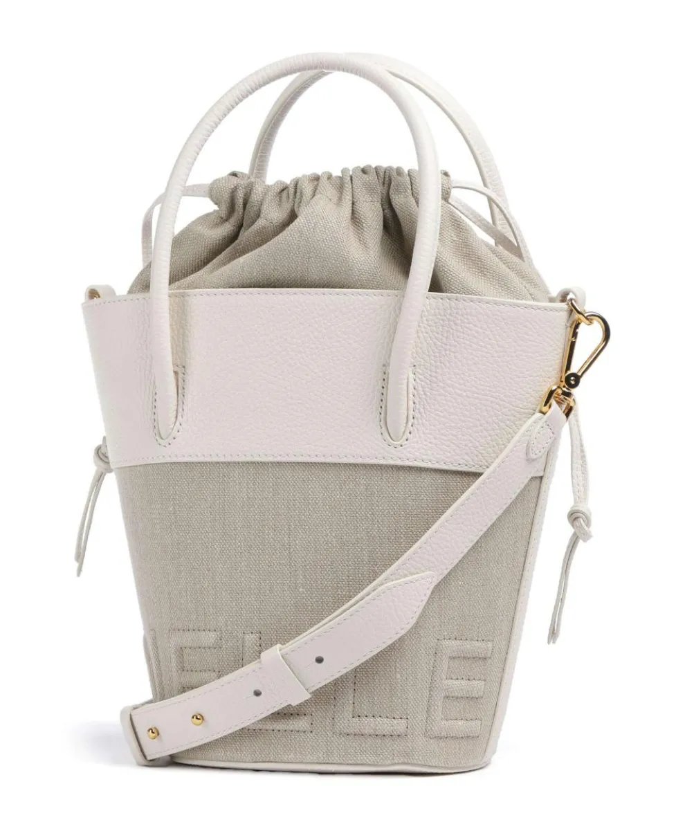 Myrtha Canvas Bucket bag Canvas natur/weiß