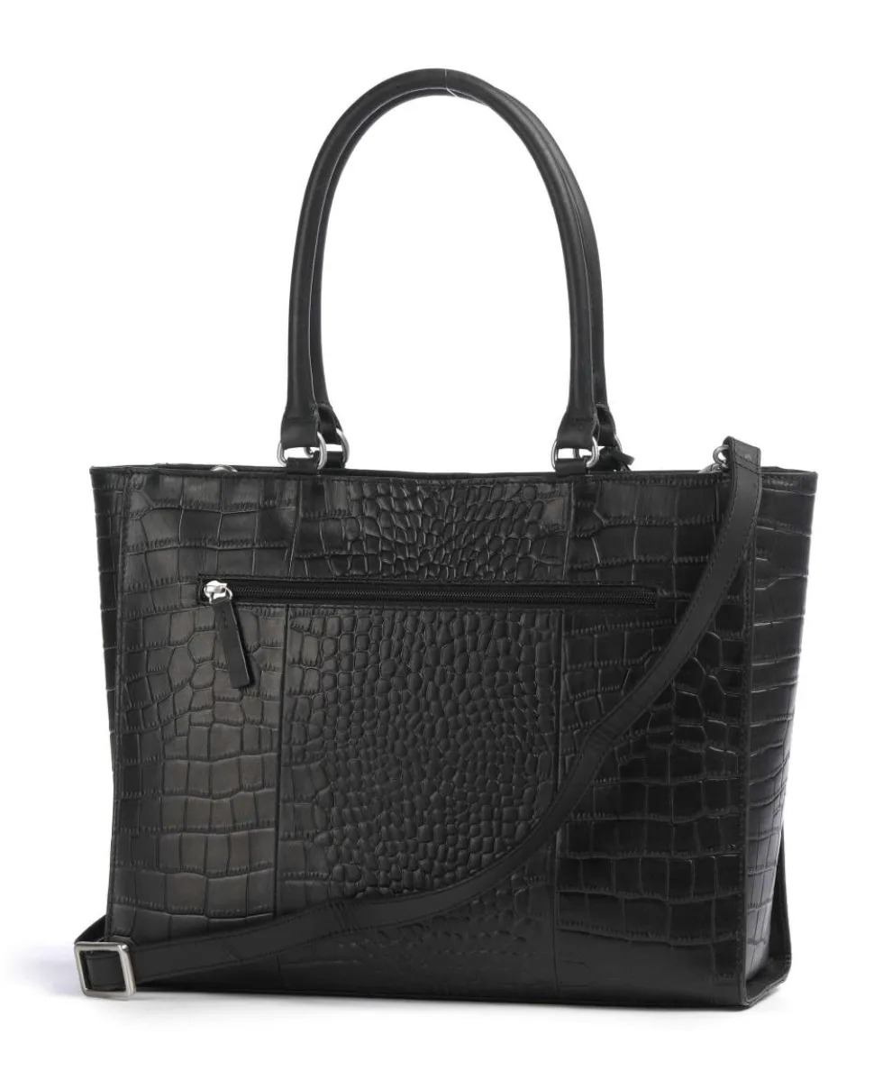 Cool Colbie Shopper 14″ geprägtes Leder schwarz