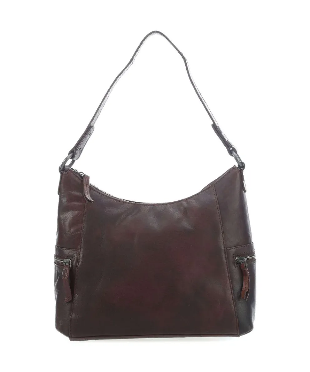 Bronco Beuteltasche Büffelleder dunkelbraun