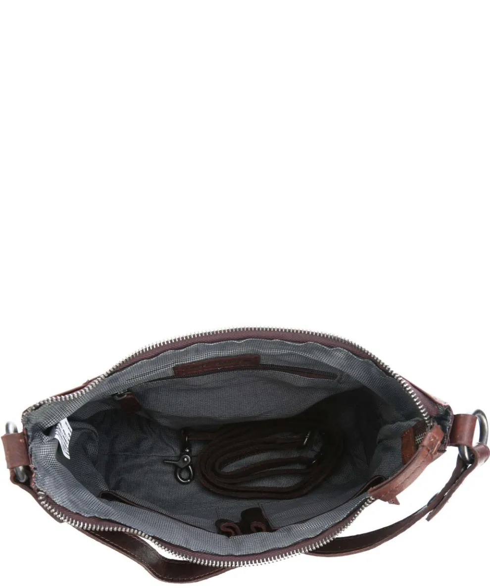 Bronco Beuteltasche Büffelleder dunkelbraun