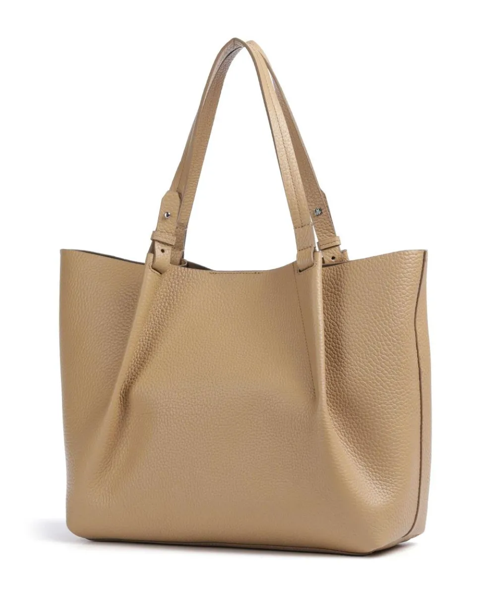 Bellar M Shopper genarbtes Rindsleder beige