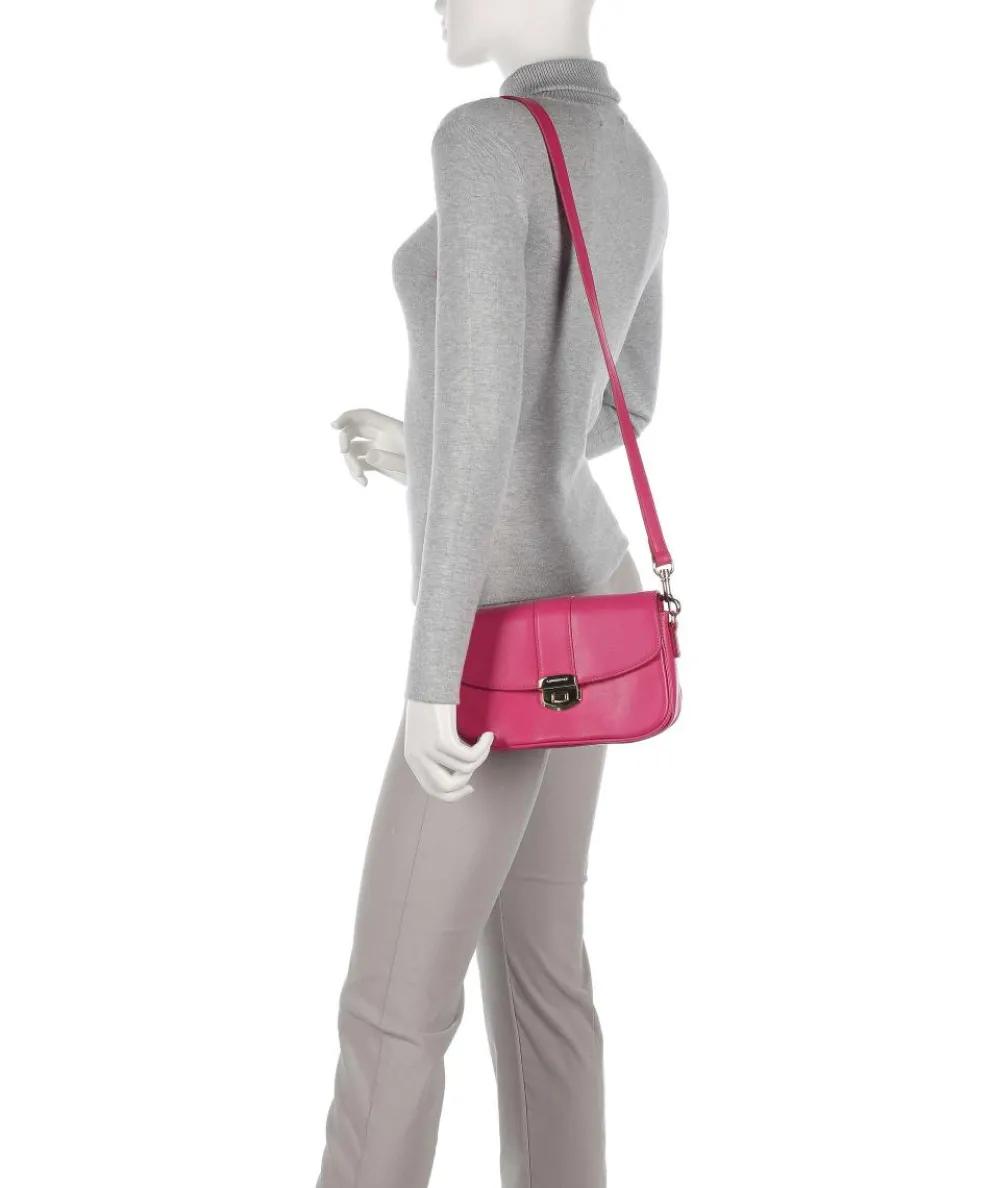 Donna Fia Umhängetasche fein genarbtes Rindsleder pink