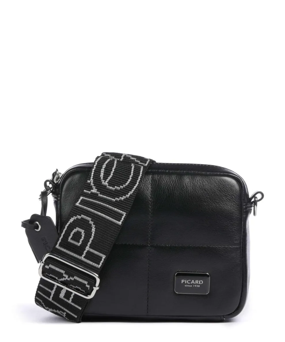 Plaza Umhängetasche weiches Rindsleder schwarz