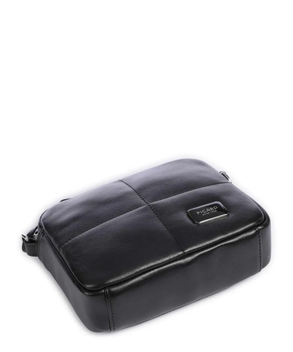 Plaza Umhängetasche weiches Rindsleder schwarz