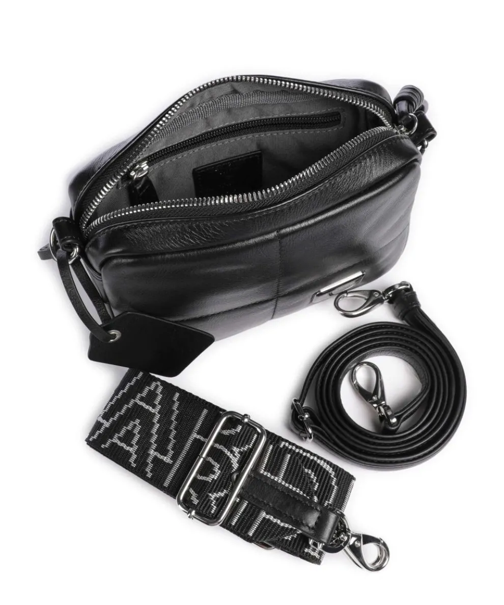 Plaza Umhängetasche weiches Rindsleder schwarz