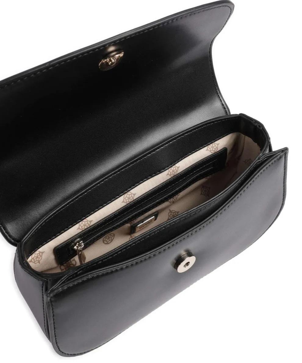 Daryna Schultertasche Lederimitat schwarz