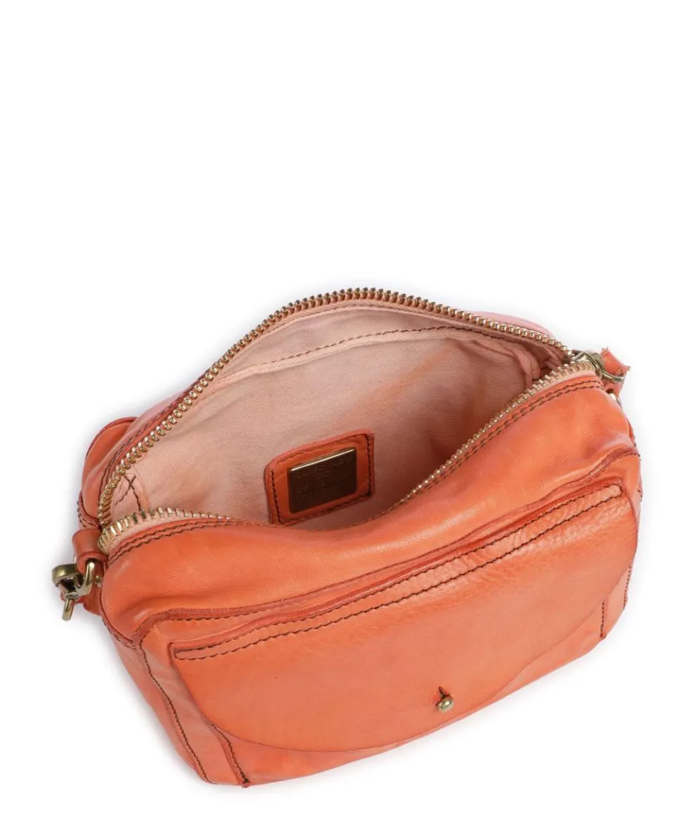 Schultertasche Rindsleder orange