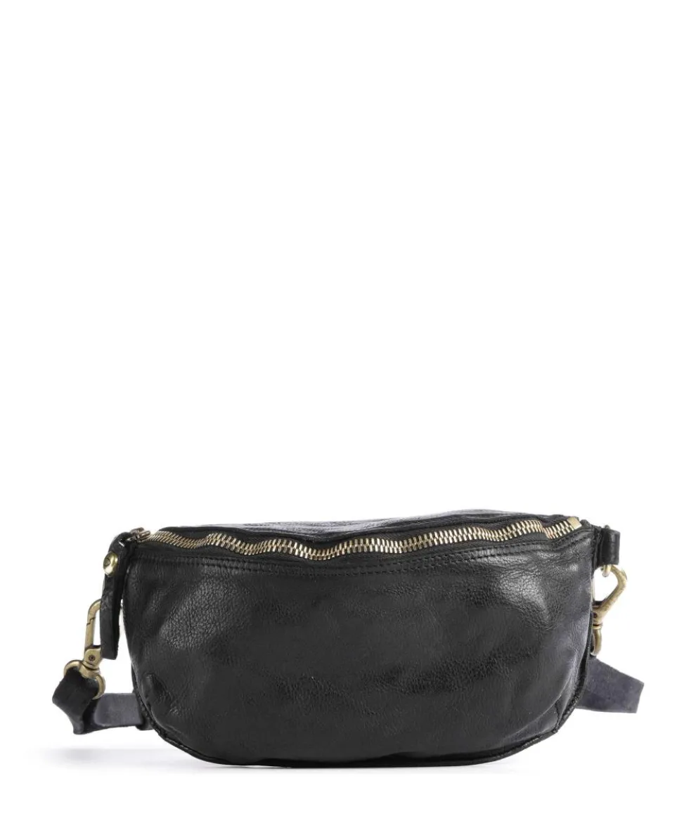 Gürteltasche genarbtes Rindsleder schwarz