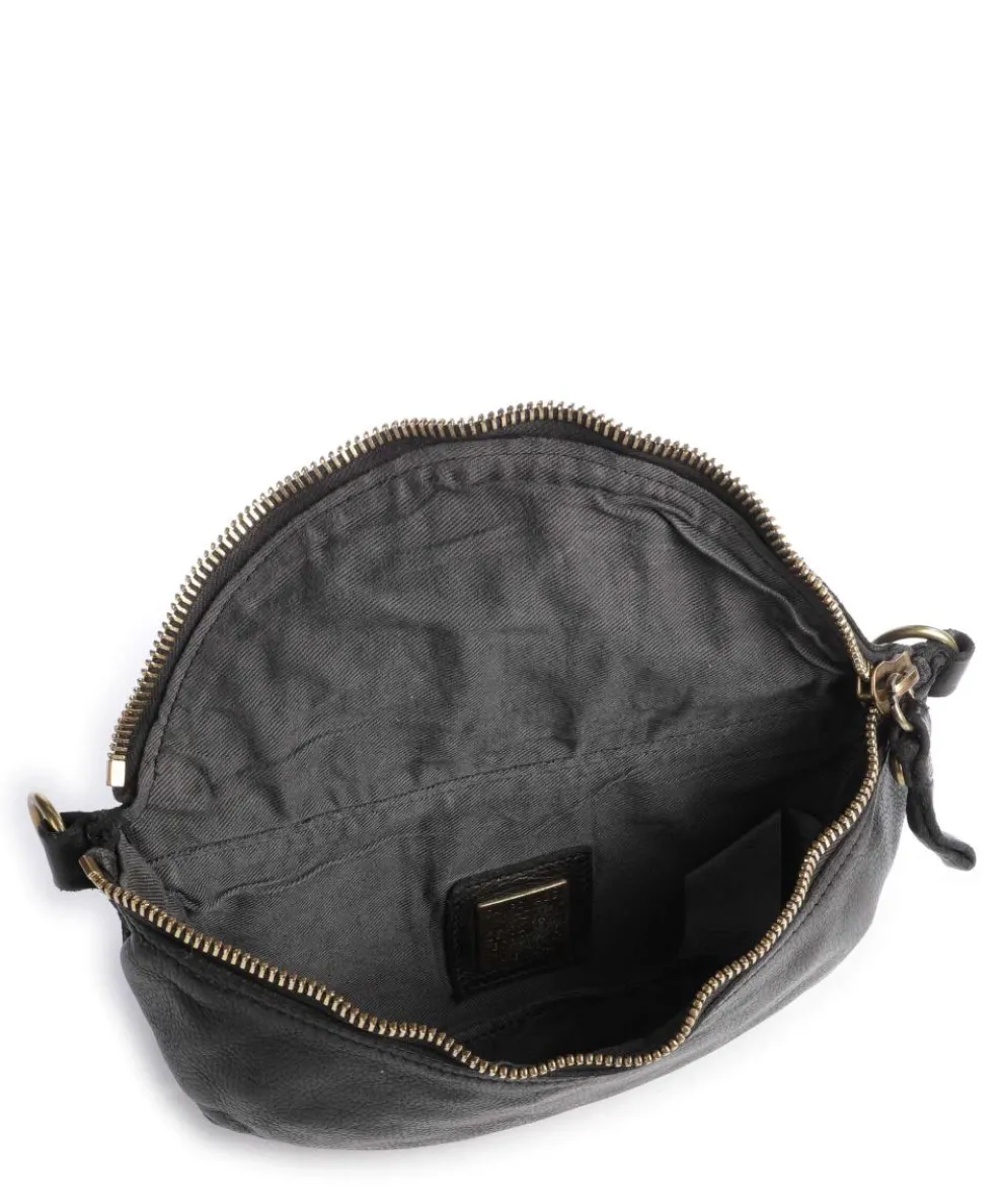 Gürteltasche genarbtes Rindsleder schwarz