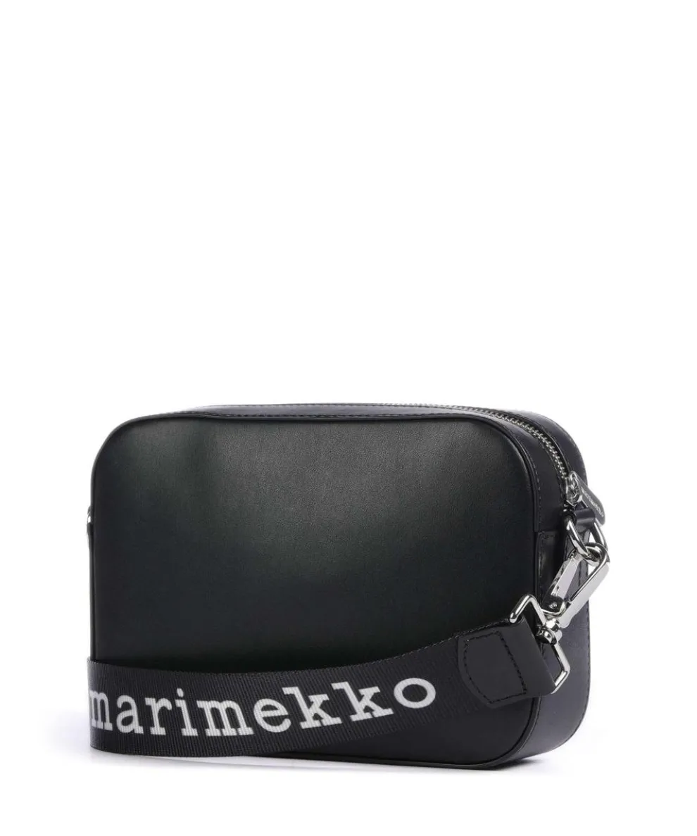 Gratha Umhängetasche fein genarbtes Leder schwarz