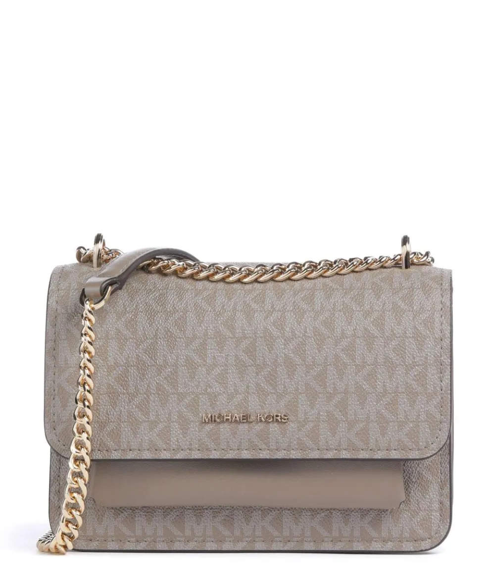 Claire Small Schultertasche Lederimitat taupe