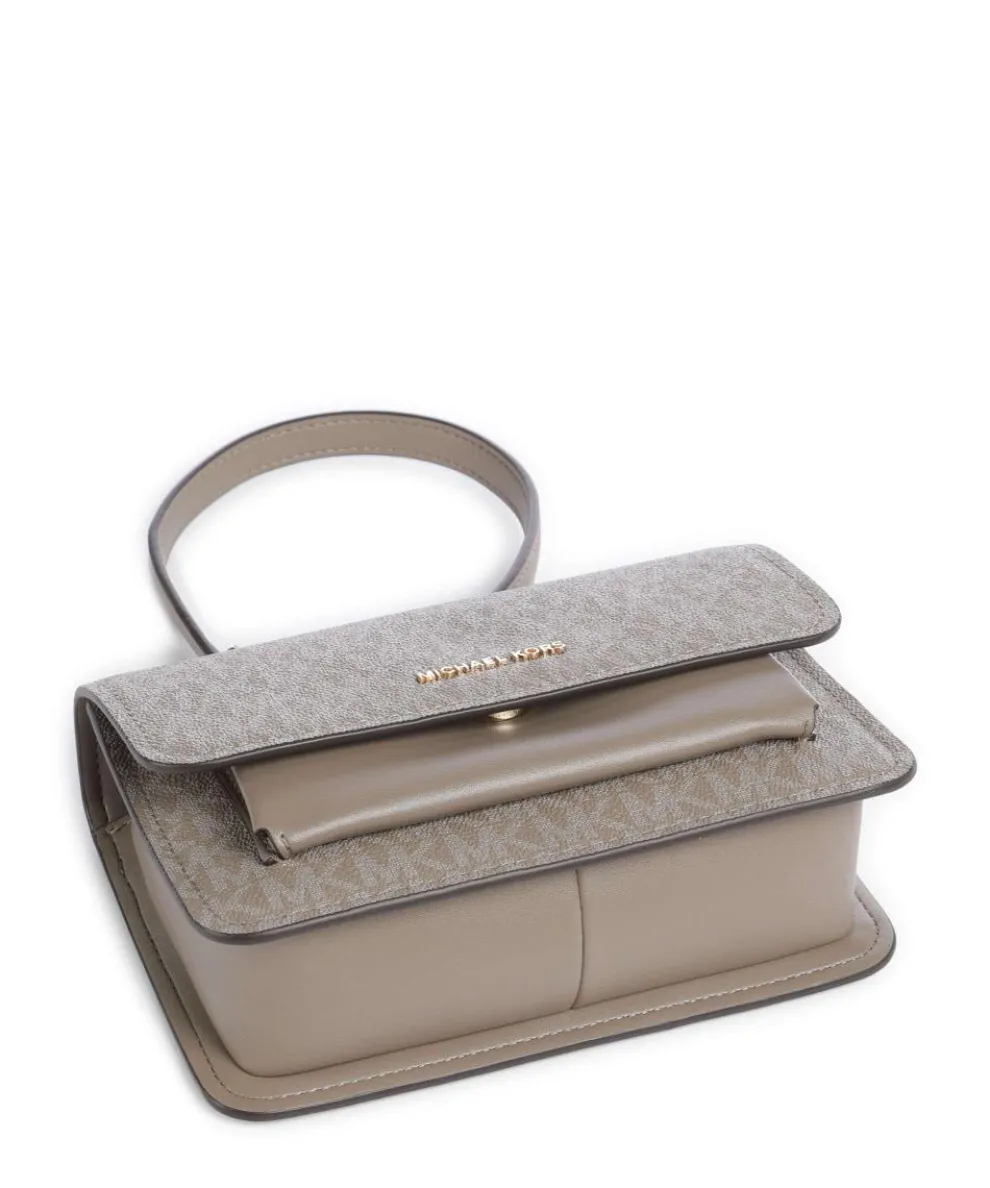 Claire Small Schultertasche Lederimitat taupe
