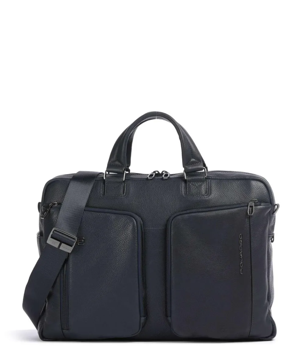 S134 Aktentasche 15″ genarbtes Rindsleder navy