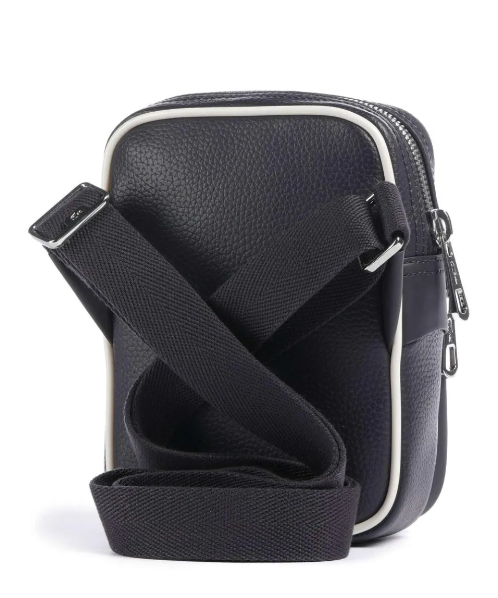 Angy Umhängetasche Polyurethane, genarbtes Rindsleder navy