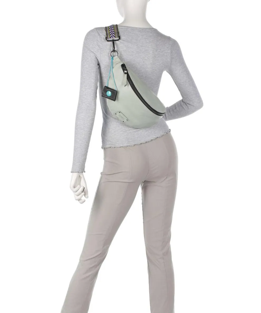 Guadalupe Orlanda Gürteltasche genarbtes Kalbsleder mintgrün