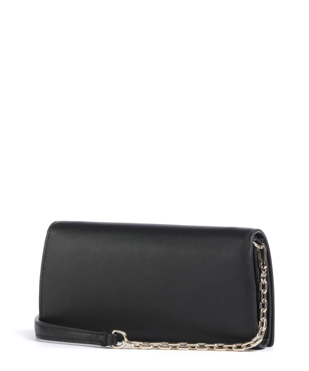 K/Signature Geldbörse fein genarbtes Rindsleder schwarz